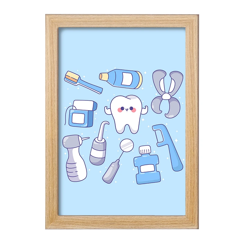 تابلو خندالو مدل دندان و دندان پزشکی کودکانه کد 36740