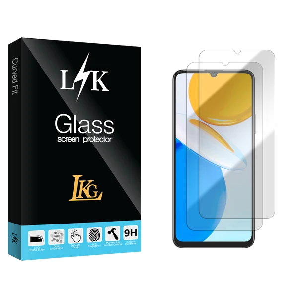 محافظ صفحه نمایش شیشه ای ال کا جی مدل LK GlassMIX2106 مناسب برای گوشی موبایل آنر X7 بسته دو عددی