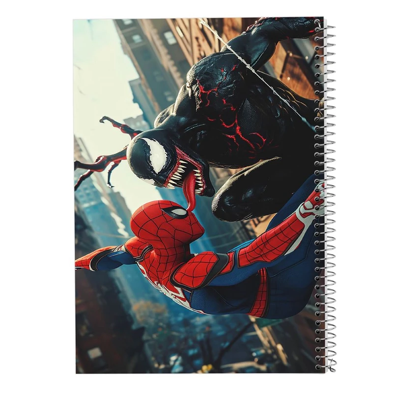 دفتر ژورنال نویسی 50 برگ مدوپد مدل نقطه ای طرح مردعنکبوتی کد DF15036