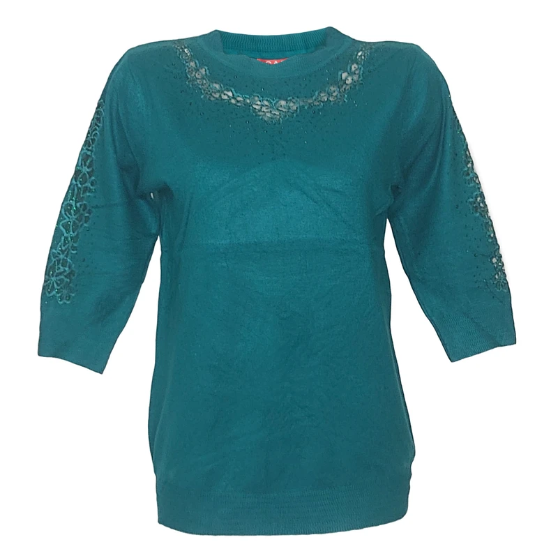 پلیور زنانه گپ مدل گیپوری نگین دار ۵۶۵