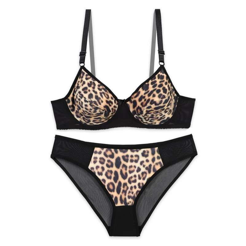 ست شورت و سوتین زنانه دنیز مدل پلنگی کد 801