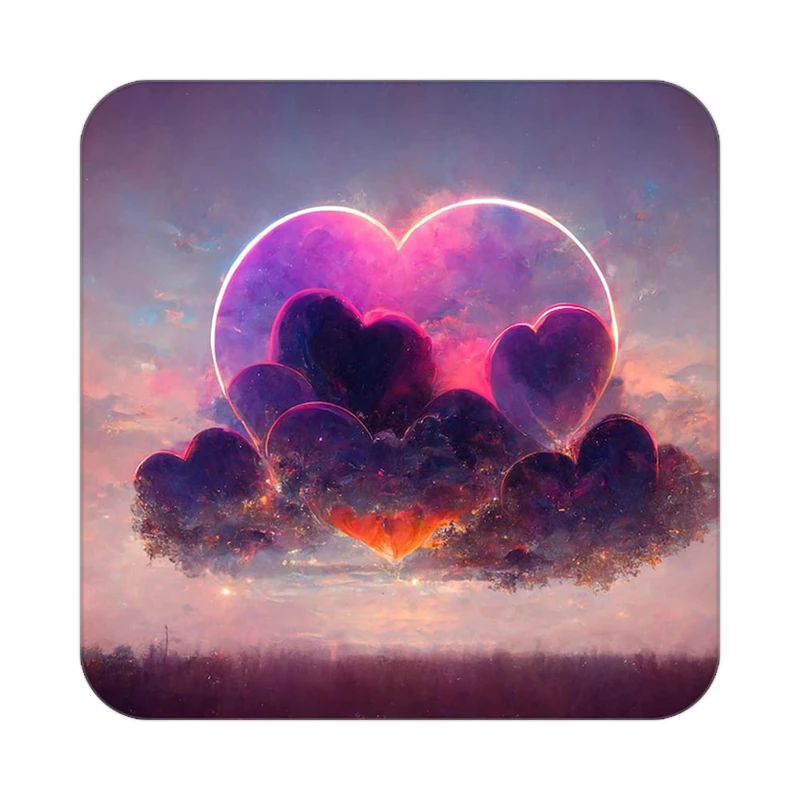 زیر لیوانی کاکتی مدل عاشقانه کد mp10660