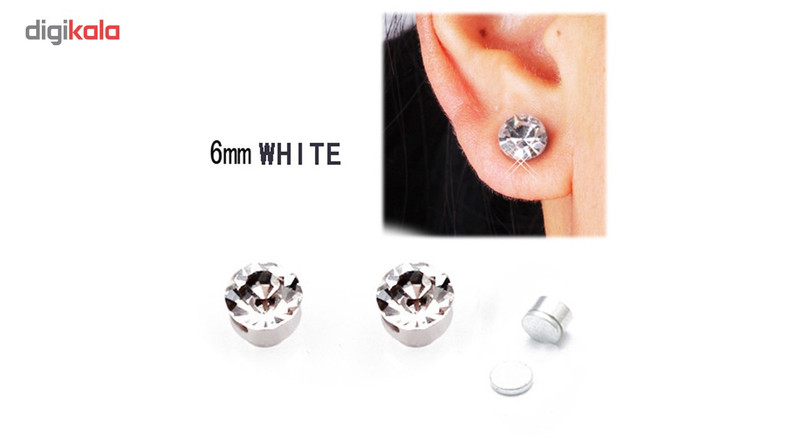 گوشواره مغناطیسی مدل white