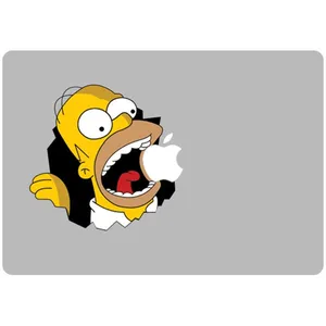 برچسب تزئینی ونسونی مدل Simpson Bite مناسب برای مک بوک