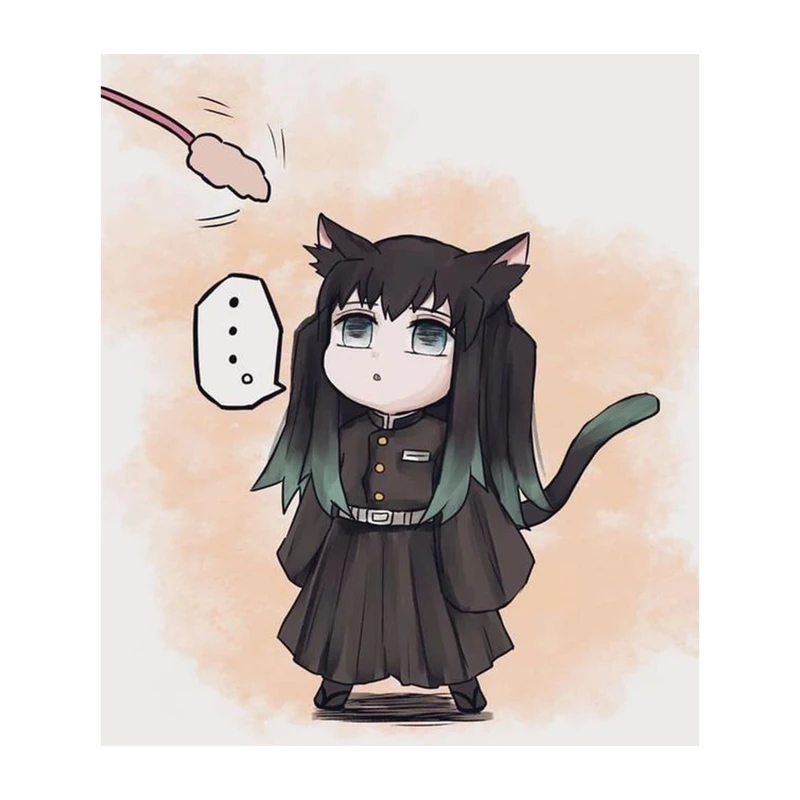 استیکر لپ تاپ و موبایل مدل انیمه طرح شیطان کش مویچیرو توکیتو demon slayer Muichiro Tokito کد 381