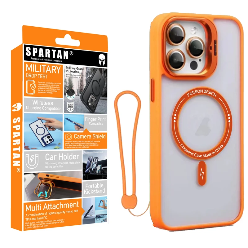 کاور اسپارتان مدل Case Pro Magnetic Apple Strap مناسب برای گوشی موبایل اپل iPhone 13 Pro به همراه بند