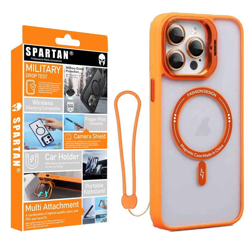 کاور اسپارتان مدل Case Pro Magnetic Apple Strap مناسب برای گوشی موبایل اپل iPhone 13 Pro به همراه بند