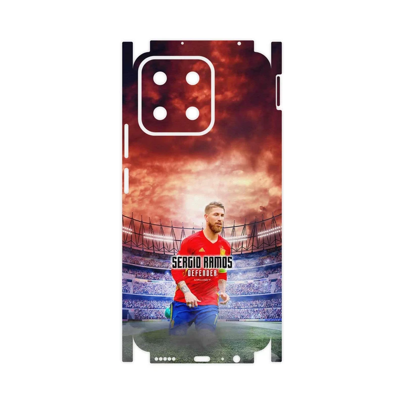 برچسب پوششی ماهوت مدل Sergio Ramos-FullSkin مناسب برای گوشی موبایل آنر X7c