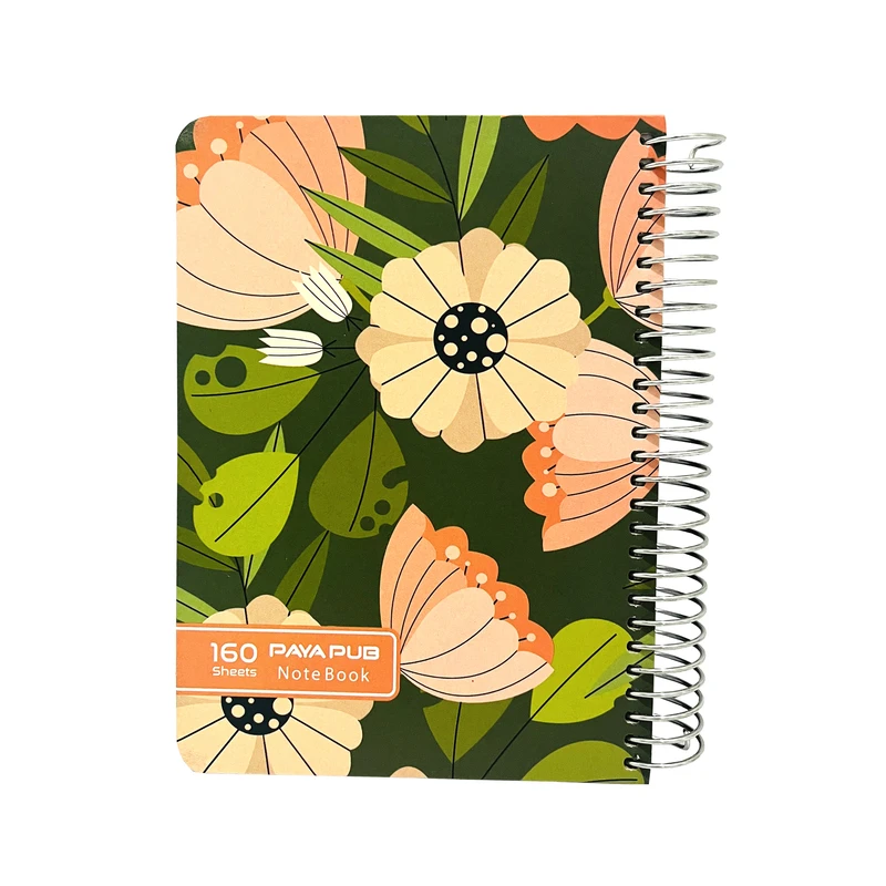 دفتر یادداشت 160 برگ پایاپاب مدل شقایق