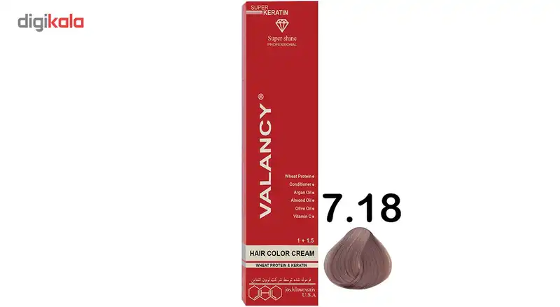 رنگ موی والانسی سری حرفه ای مدل عروسکی شماره CV6