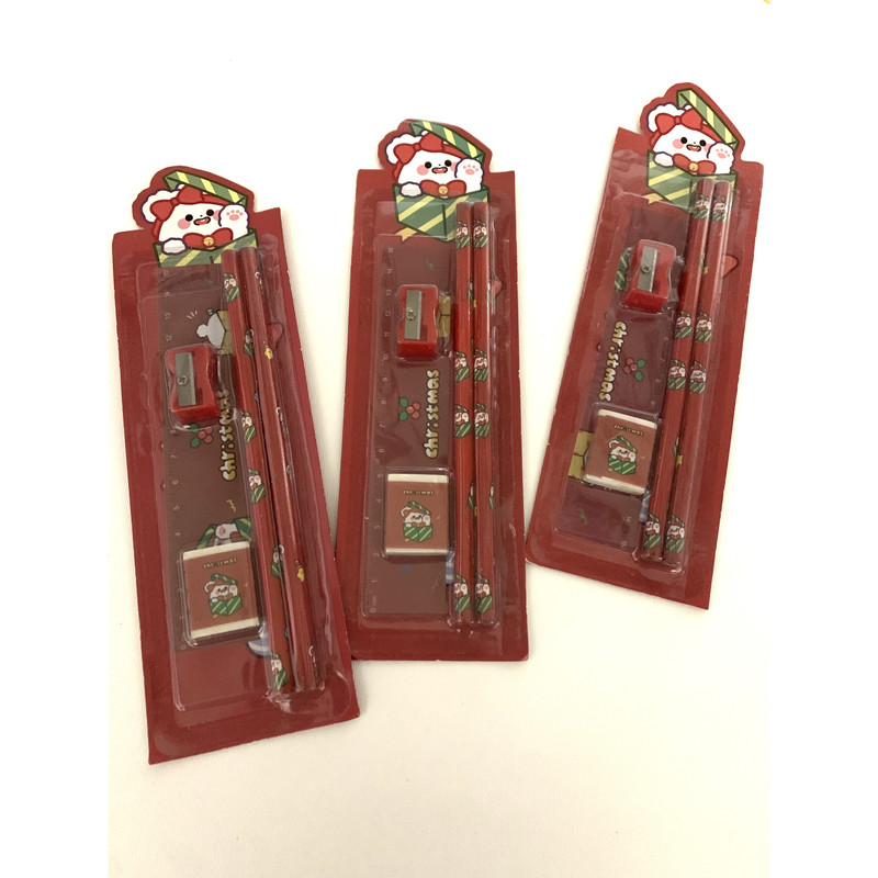 ست لوازم التحریر مدل فانتزی کد 002 بسته 4 عددی