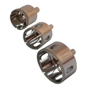 مته گردبر شیشه تیوان مدل HT - 00304060 مجموعه سه عددی