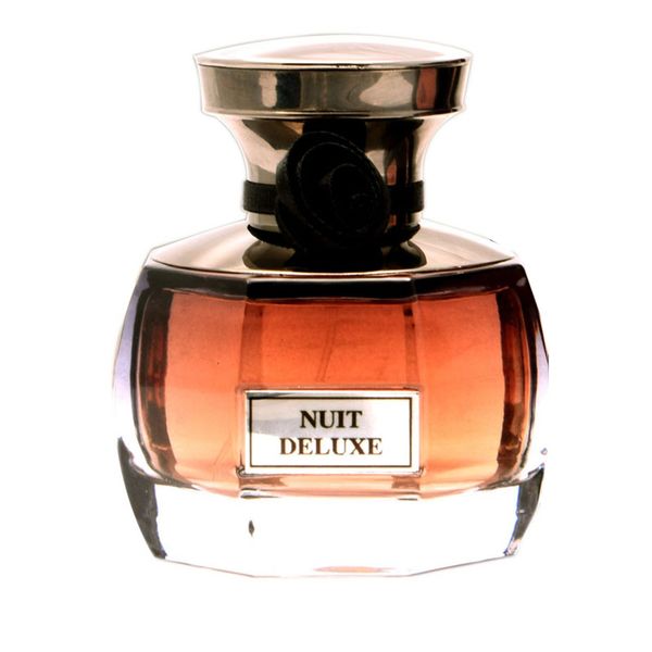 ادو پرفیوم زنانه پرفیوم دلوکس مدل Nuit Delux حجم 100 میلی لیتر ادو پرفیوم زنانه پرفیوم دلوکس مدل Nuit Delux حجم 100 میلی لیتر
