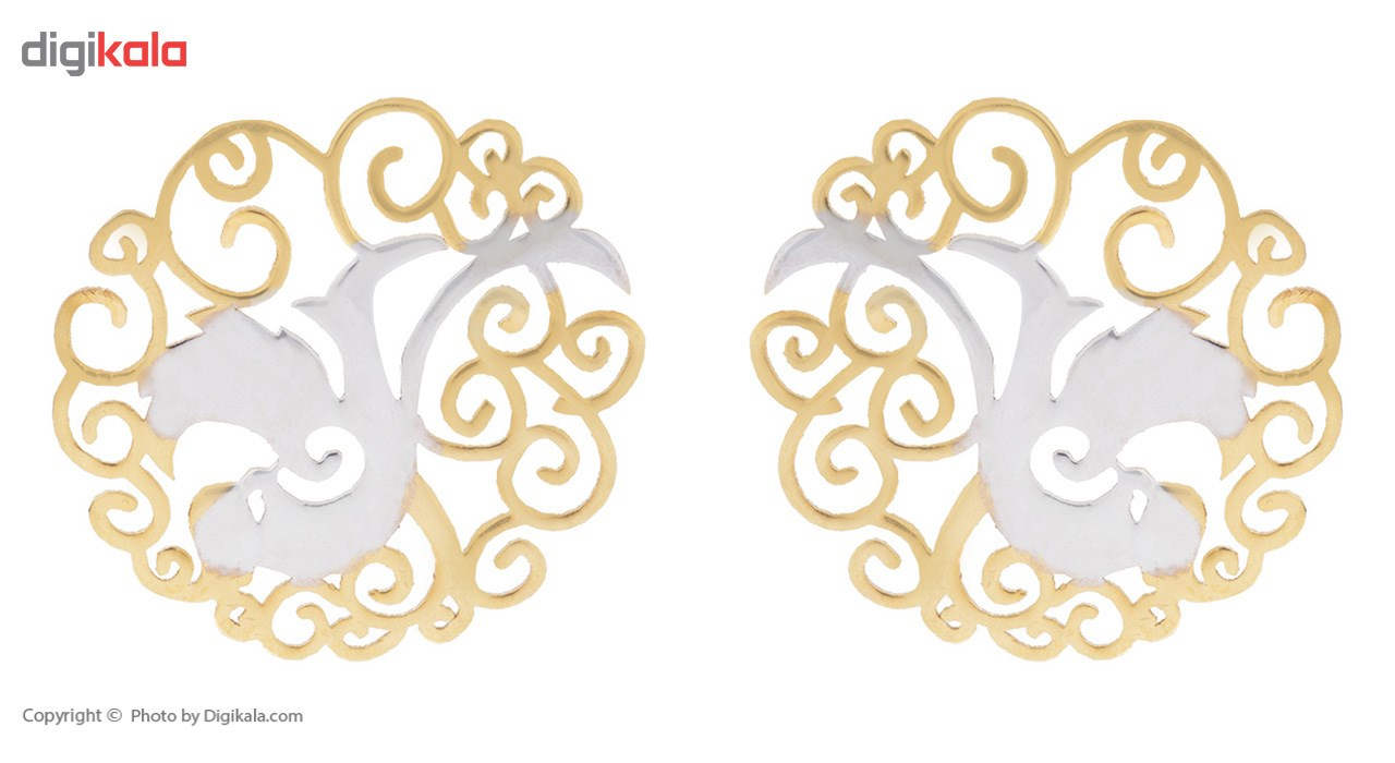 گوشواره طلای 18 عیار زنانه ماهک مدل ME0740