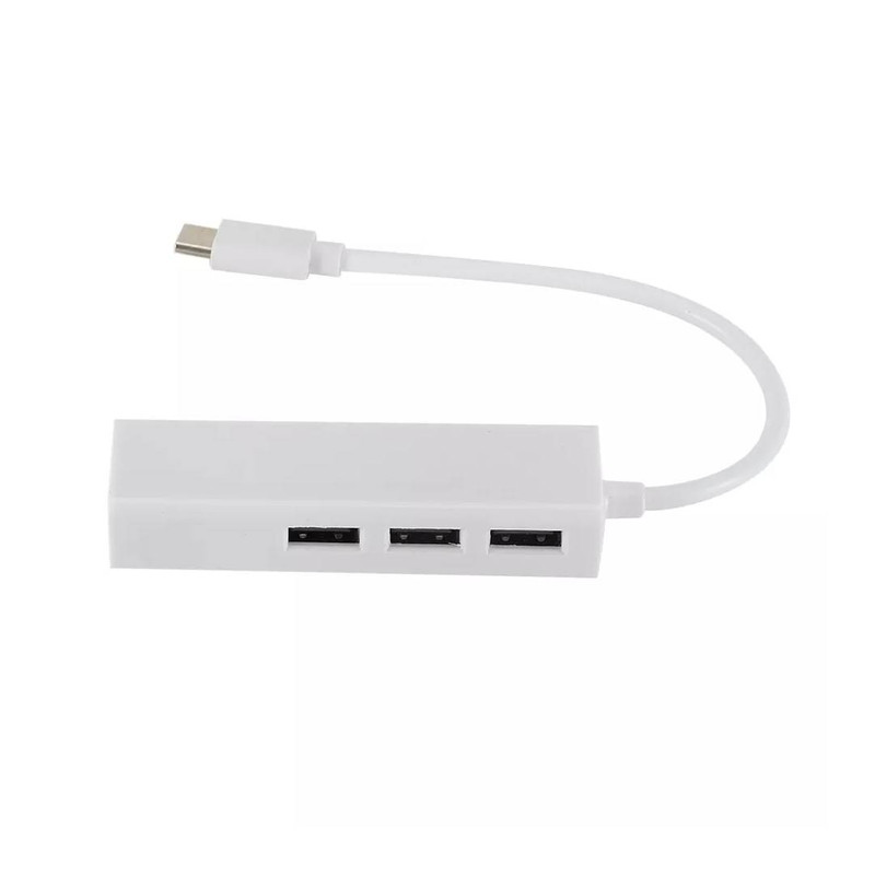 مبدل USB-C به LAN/USB2 مدل 3ports