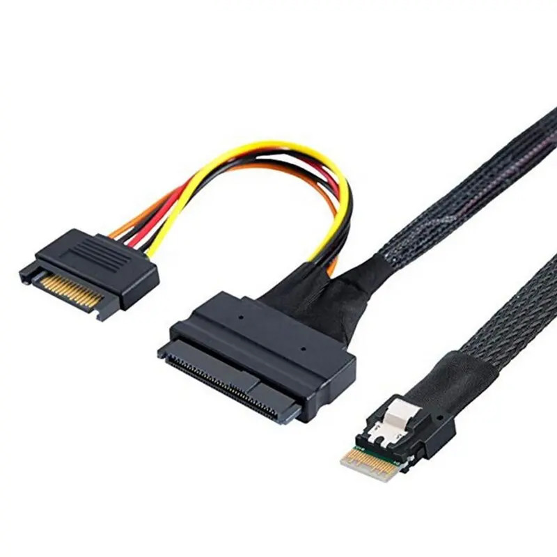 کابل تبدیل SFF-8654 4i به SFF-8639 U.2 NVMe / SATA اسمارطور مدل SM65