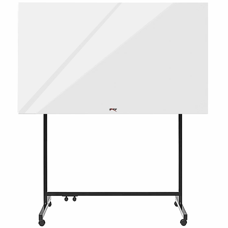 تخته وایت‌ برد شیشه‌ ای عکسنگ مدل P1281 سایز 120x81 سانتی متر به همراه پایه نگهدارنده