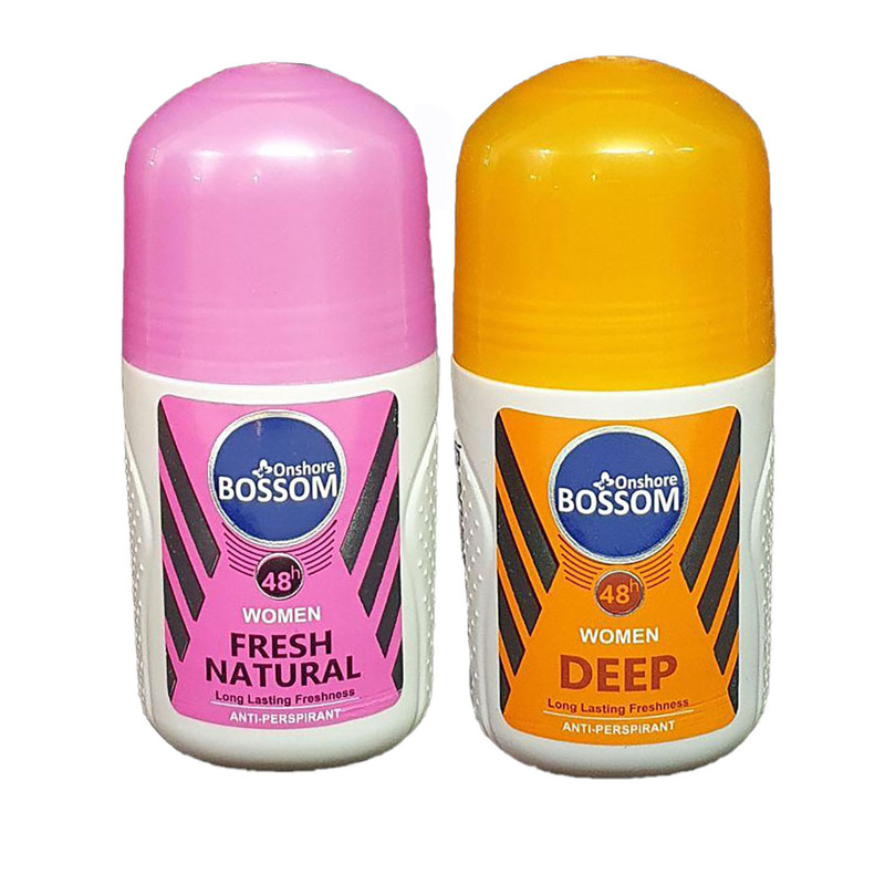 رول ضد تعریق زنانه انشور بوسوم مدل deep و Fresh Natural حجم 75 میلی لیتر مجموعه 2  عددی