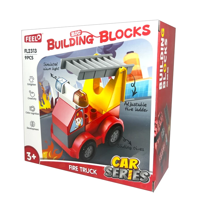 ساختنی 9 تکه فلوو مدل ماشین آتشنشانی