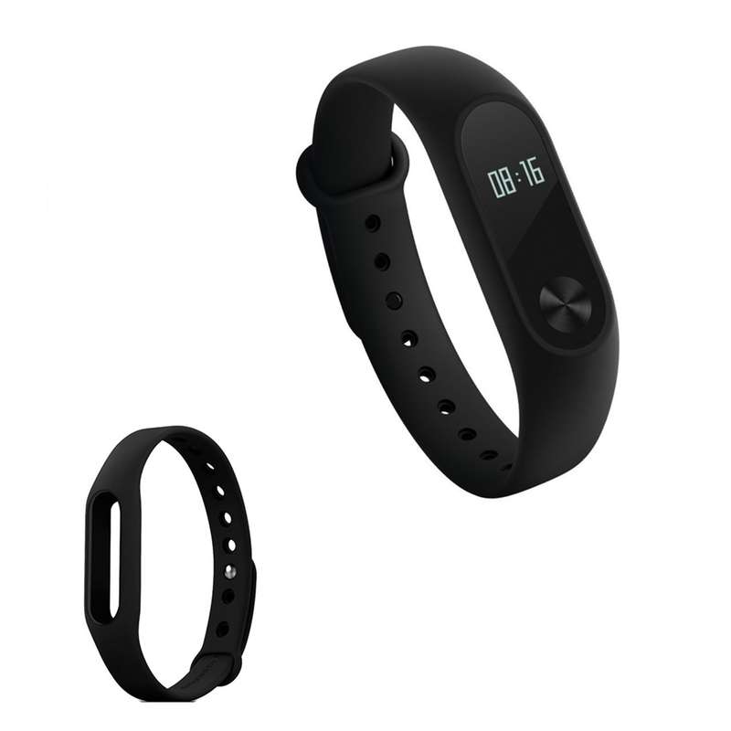 مچ بند هوشمند شیائومی مدل Mi Band 2 همراه با بند مچ بند سیلیکونی مچ بند هوشمند شیائومی مدل Mi Band 2 همراه با بند مچ بند سیلیکونی