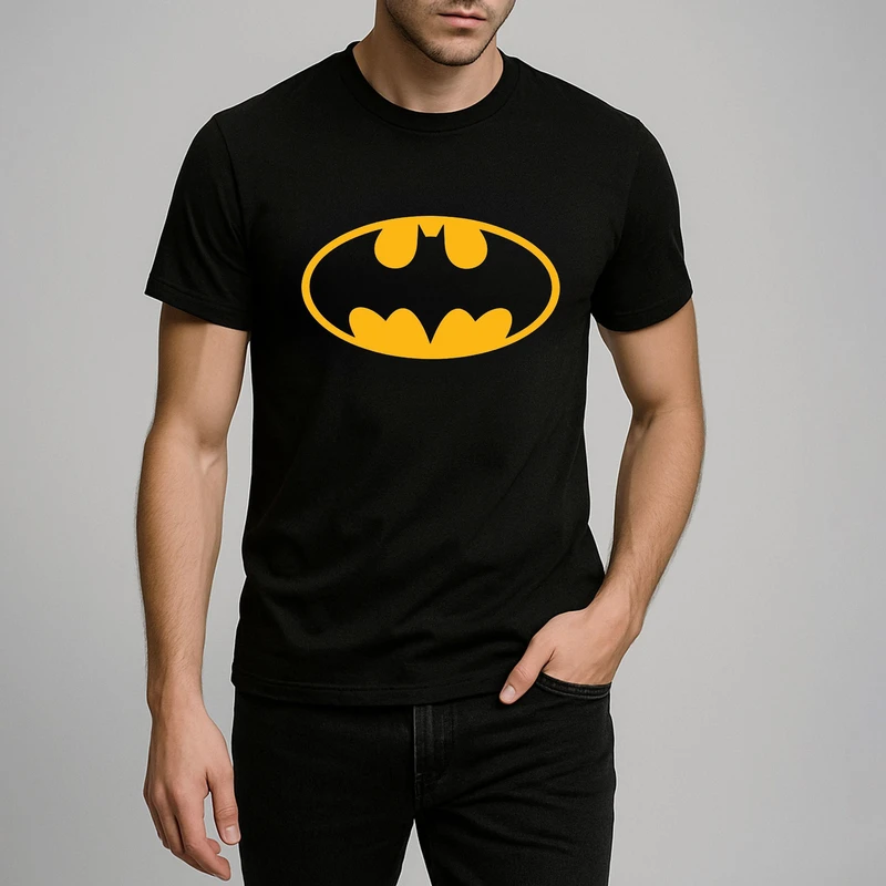 تی شرت مردانه نخی فلوریزا طرح بتمن کد batman001M تیشرت