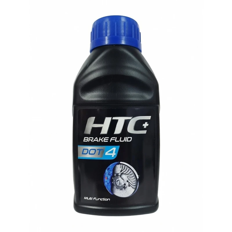 روغن ترمز موتور سیکلت اچ تی سی اویل مدل DOT-4 حجم 250 میلی لیتر