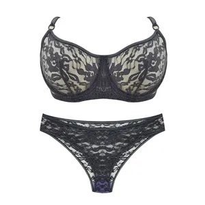 ست شورت و سوتین زنانه مدل دانتل 1008 رنگ طوسی