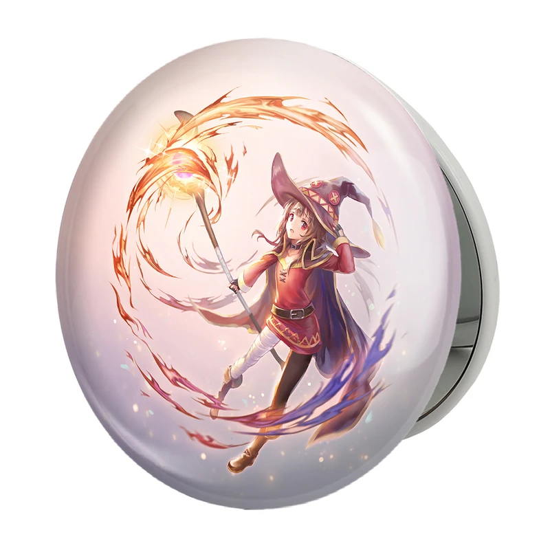 آینه جیبی خندالو طرح مگومین انیمه کونوسوبا Konosuba مدل تاشو کد 27160 