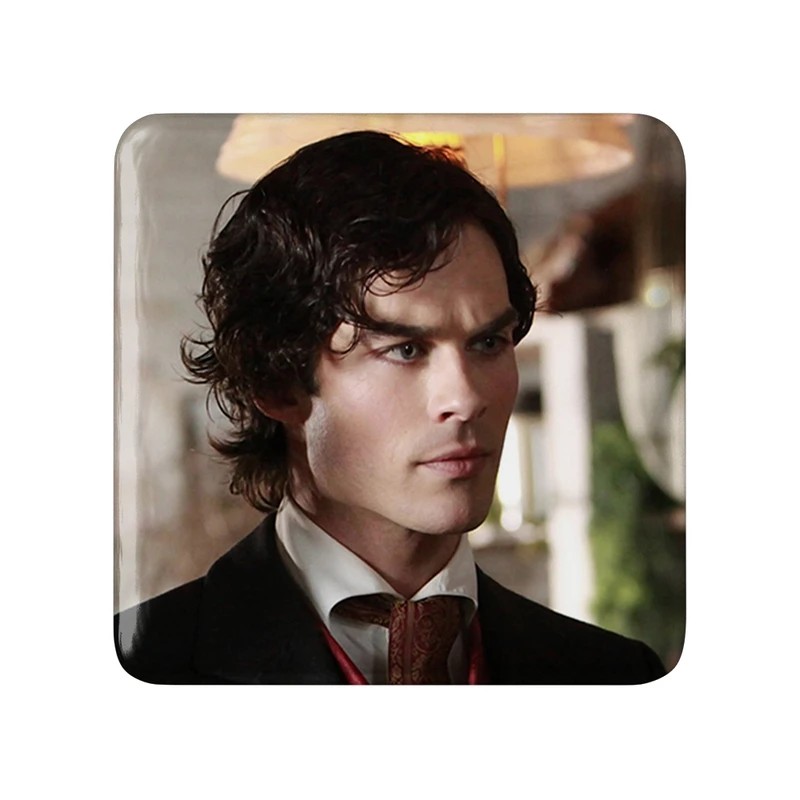 مگنت خندالو طرح دیمون خاطرات یک خون آشام The Vampire Diaries  مدل مربعی کد 20270