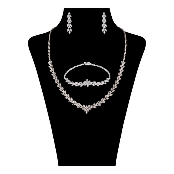 نیم ست طلا کم اجرت 18 عیار زنانه گلدم مدل H-390003