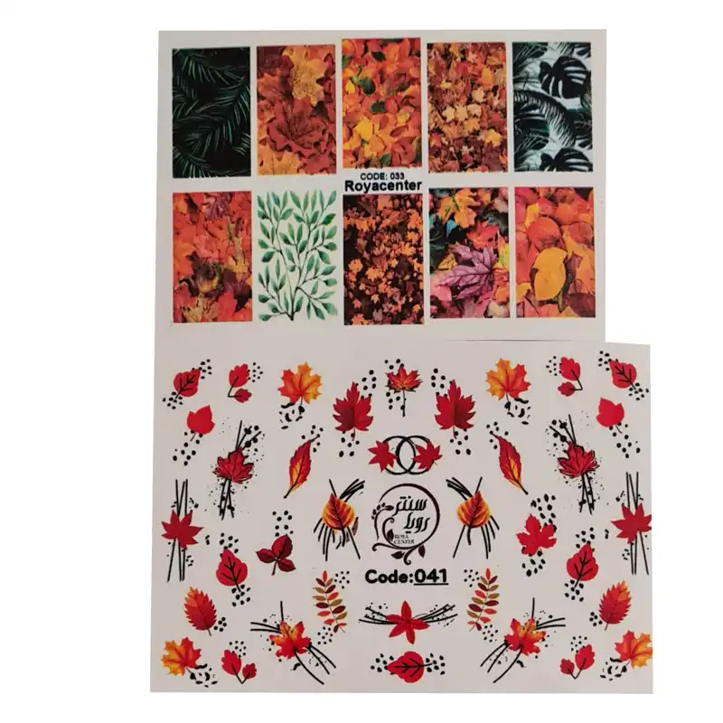 برچسب لنز ناخن رویاسنتر مدل 3341مجموعه 2 عددی