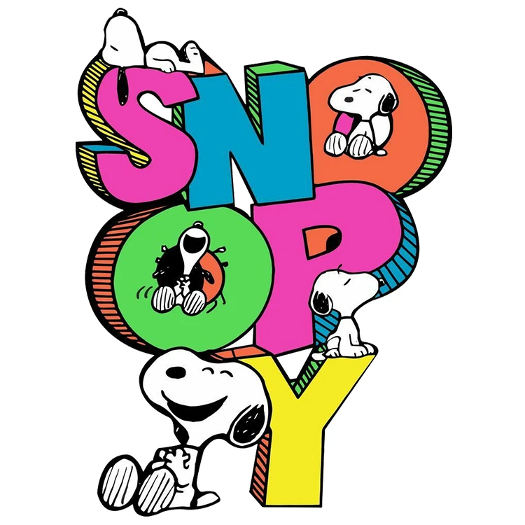 استیکر پارچه و لباس پاد آفرین مدل کارتونی اسنوپی کد S1564