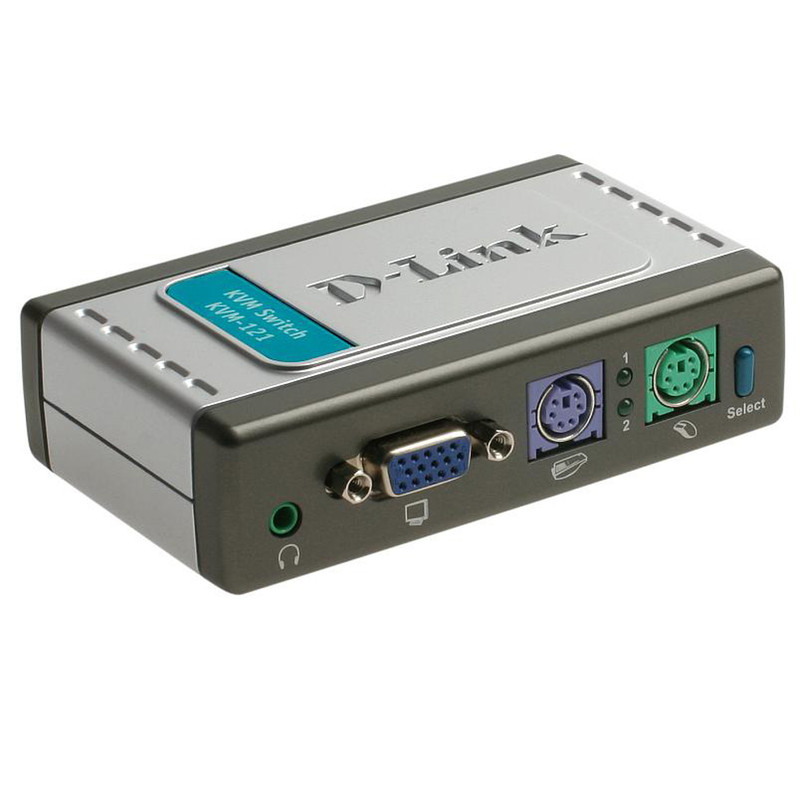 سوییچ KVM دو‌پورت دی-لینک مدل KVM-121 PS2