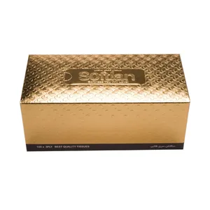 دستمال کاغذی 100 برگ سافتلن مدل gold