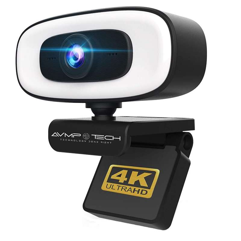 وب کم مدل TECH 4K with Ring Light وب کم مدل TECH 4K with Ring Light
