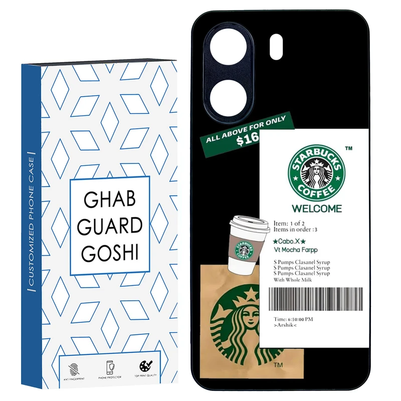 کاور قاب گارد گوشی طرح استارباکس کد TPU-071 مناسب برای گوشی موبایل شیائومی REDMI 13C / POCO C65  
