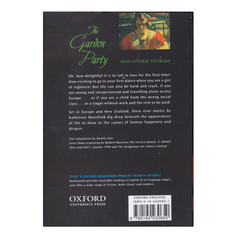 کتاب Oxford Bookworms Library The Garden Party And Other Stories اثر Katherine Mansfield انتشارات الوندپویان
