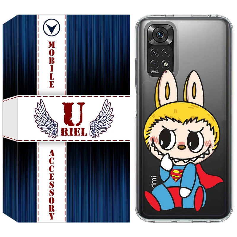 کاور یوریل مدل Clear کد 147 طرح لبوبو Labubu مناسب برای گوشی موبایل شیائومی Redmi Note 11 4G / Note 11S