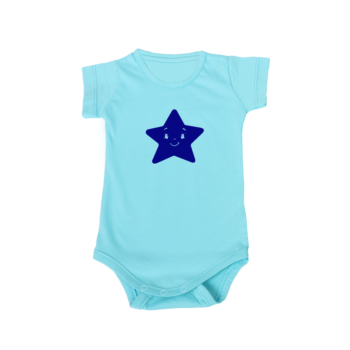 بادی آستین کوتاه نوزادی مدل ستاره کد star-b-3