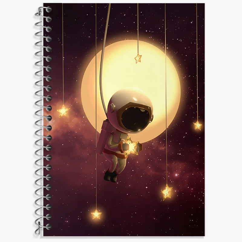 دفتر نت موسیقی 50 برگ خندالو طرح فضانورد کد F6439