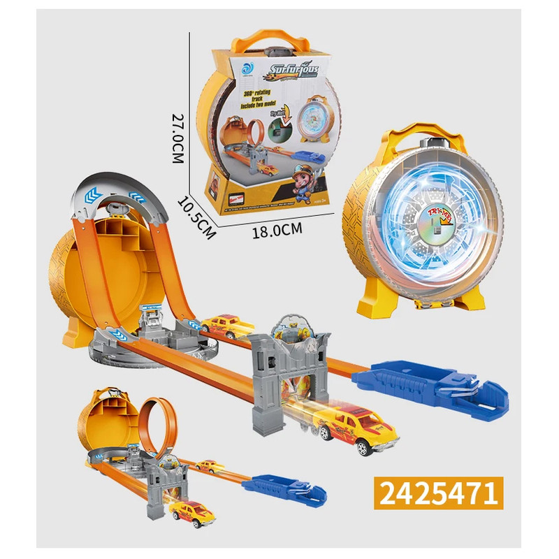 کیت ماشین بازی مدل ریسینگ 360 درجه طرح چراغدار کد 8899/26 کیت ماشین بازی مدل ریسینگ 360 درجه طرح چراغدار کد 8899/26