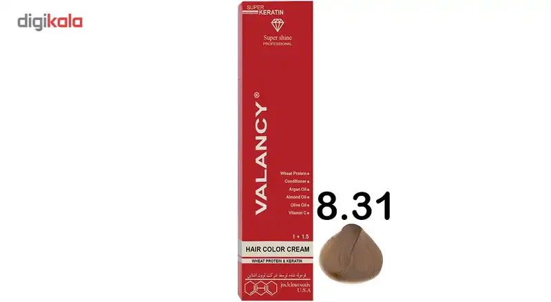 رنگ مو والانسی سری بژ مدل بلوند بژ روشن شماره B7