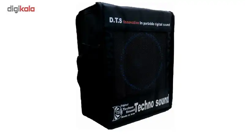 مجموع اکو همراه شارژی 6 اینچ تکنوسوند مدلPTR4W به همراه میکروفن بی سیم