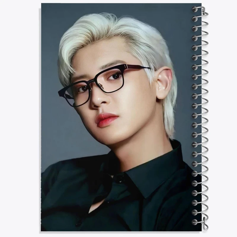 دفتر مشق 50 برگ خندالو مدل پارک چانیول گروه اکسو EXO  کد 13335