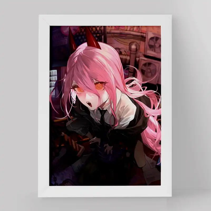 تابلو خندالو مدل پاور انیمه مرد اره ای کد 17874