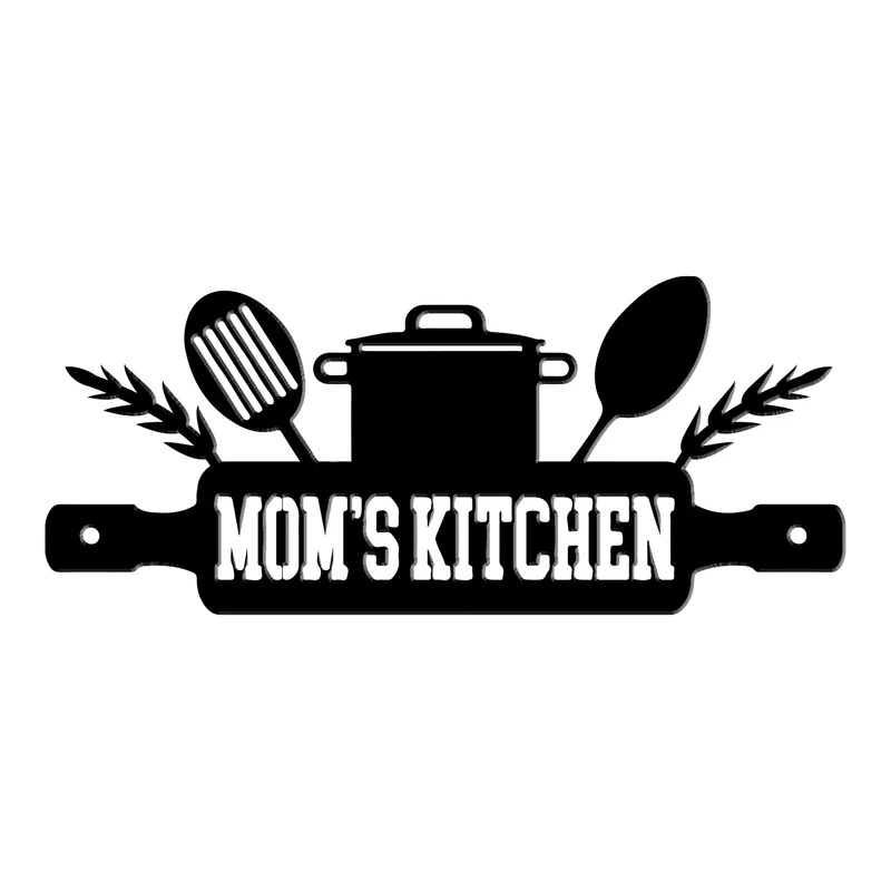 استیکر باروچین مدل آشپزخانه مامان چوبی کد WS 70