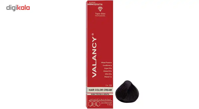 رنگ مو والانسی سری مردانه مدل قهوه ای دودی تیره شماره FM3