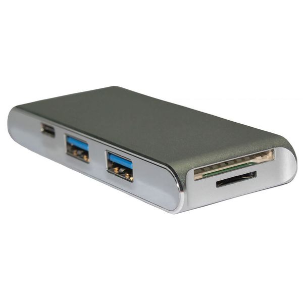 هاب TYPE-C همراه با شارژر مدل YC-204 هاب TYPE-C همراه با شارژر مدل YC-204