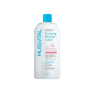 محلول پاک کننده آرایش و شست و شوی پوست موسویتال مدل Purifying Micellar Lotion بدون نیاز به آبکشی حجم 500 میلی لیتر