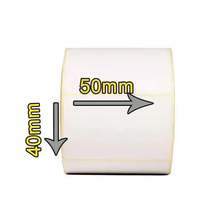 برچسب پرینتر لیبل زن مدل پی سی 50x40 بسته 750 عددی